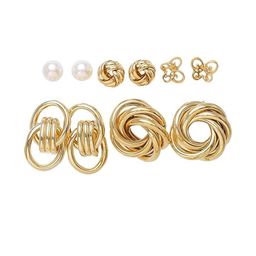 Inara Robes Gold-Plated Alloy Pearls Earrings-image-81