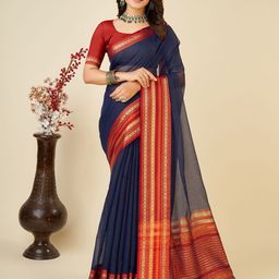 VEDANT VASTRAM Zari Kanjeevaram Saree-image-35