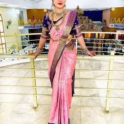 Anouk Floral Zari Kanjeevaram Saree-48