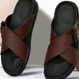 VATELIO Men Brown Comfort Sandals-picture-16