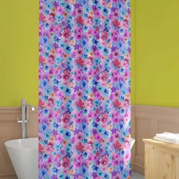 ArtzFolio Blue& Purple Printed Waterproof Shower Curtains-13