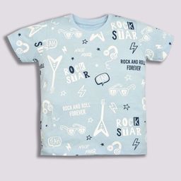 YK Boys Conversational Printed Round Neck Cotton T-shirt-picture-12