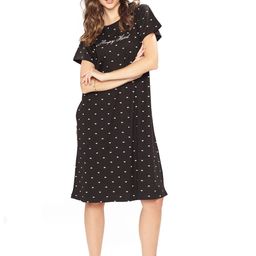 WEET Women Printed Pure Cotton Nightdress-image-33