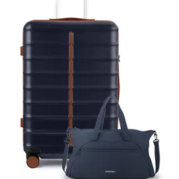 Assembly Textured Hard-Sided Large Trolley Bag With  Duffle Bag image 1