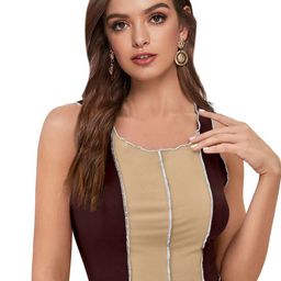 Fashion Care Women Colourblocked Fitted Crop Top-image-56