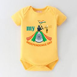BLUSHES Infants Printed Pure Cotton Round Neck Bodysuit-image-65