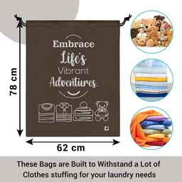 Kuber Industries Brown 2 Pieces Printed Multi-Utility Organisers image 5