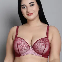 MAKCLAN Bra Medium Coverage Underwired Lightly Padded-image-5