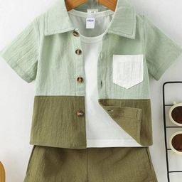 Fabfashion Unisex Green Clothing Set-12
