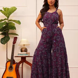 QUIERO Women Printed Basic Jumpsuit-15