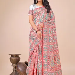 Astita Ethnic Motifs Woven Design Saree With Blouse Piece-image-71