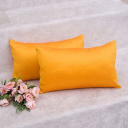 RoyalDeco Yellow Set of 2 Rectangle Cushion Covers-3