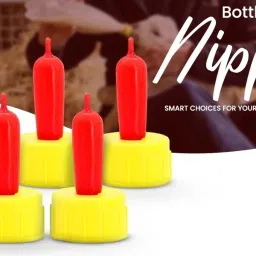 agarwals Cattle Feeding Bottle's Nipple Topper Universal for Pets & Cattles (5 Pcs) Variable Flow Nipple image 2