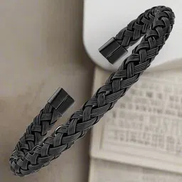 The Roadster Lifestyle Co MenTextured Cuff Bracelet-17
