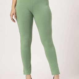 ON & ON Women Cotton Skinny Fit Regular Trousers-image-126