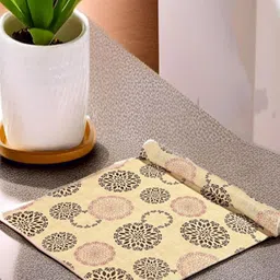 REVEXO Beige & Black Printed Water-Resistant Shelf Liner-image-47