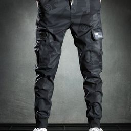 StyleCast Men Geometric Printed Mid-Rise Trousers-image-1