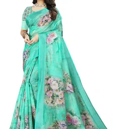 J 6 DESIGNER Floral Printed Saree-picture-27