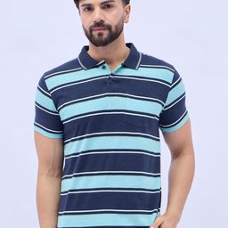 ARRAY Men Brand Logo Printed Polo Collar T-shirt-image-29