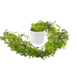Kuber Industries 2-Pcs White & Grey Artificial Plants With Pot image 4