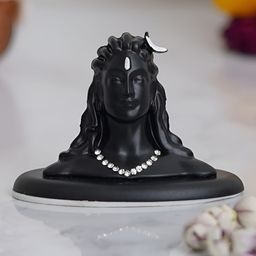 Webelkart Black Adiyogi Shiva Statue Showpiece-image-70