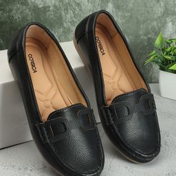 CORSICA Women Textured Round Toe Western Embellished Croslite Mojaris-1