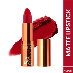 MILA BEAUTE Bold & Matte Lipstick With Jojoba Oil - 4.2 g - Fiery Fashion 03-88