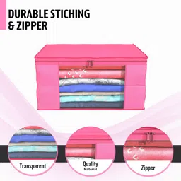 Kuber Industries Pink Set of 6 Regular Drawer Organiser Organisers image 5
