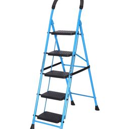 Parasnath Blue & Black 5-Step Foldable Portable & Anti-Slip StepLadder-43
