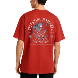 Billion Men Printed Oversized Pure Cotton Applique T-shirt-image-77