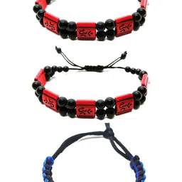 Dynamic Retail Global Unisex Pack Of 3 Drawstring Bracelet-62