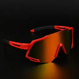 Irayz Unisex Sports UV Protected Lens Sunglasses Bull Red 02-picture-6