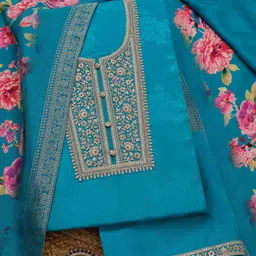 Soch Printed Unstitched Dress Material-image-91
