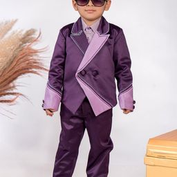 TOPLOVE Boys Self Design 4-Piece Party Suits-image-98
