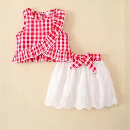 hopscotch 2-Pc Checkered Blouse & Skirt-picture-16