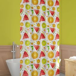 ArtzFolio Yellow & Red Fruits Printed Waterproof Shower Curtain-image-78