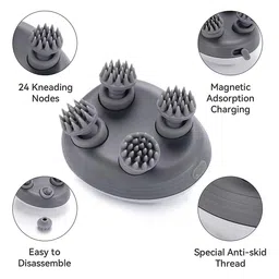 TENS Set Of 3 Gun, Scalp Head & Period Cramp Massagers With 4 Attachments image 5