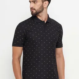 RENUOVO Men Printed Polo Collar Pockets T-shirt-picture-7