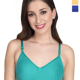 Liigne Pack Of 3 Solid Full Coverage Lightly Padded T-Shirt Bra-picture-8