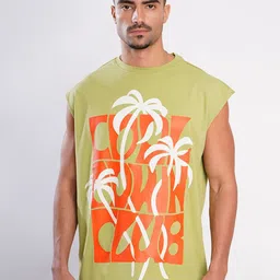 Bene Kleed Men Printed Extended Sleeves Raw Edge T-shirt-picture-38