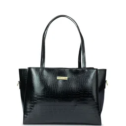 Horse and Hash Animal Textured PU Tote Bag-11