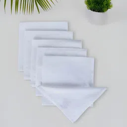 Fabindia Standalone White 6 Pieces Printed Cotton Table Napkins-23