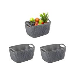 Aura Grey 3 Pieces Self Design Outdoor Multi-Utility Organisers-39