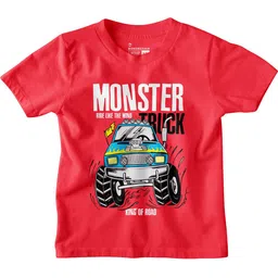 BonOrganik Boys Graphic Printed Round Neck Cotton T-shirt-23