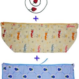 Soft Cloth Swing New Born Baby Cradle Hammock Khoya Palna Ghodiyu Net Pack of 2-24