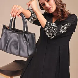 Tikhi Imli Embroidered Linen V-Neck A-Line Top With Trousers Co-Ords-image-64