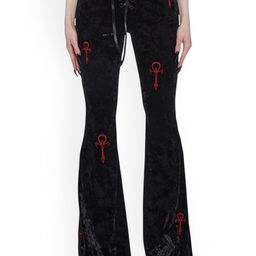 KPOP Women Squeeze Hug Mid-Rise Bootcut Trousers-image-79