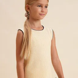 Vero Moda Girls Self Design Pure Cotton Regular Top-image-42
