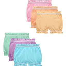 Dowin Pack Of 6 Assorted pure Cotton Boy Shorts Briefs 6C_BLOOMER_LIGHT_PLAIN_00-29