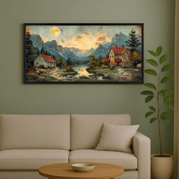 999Store Green & Blue 1 Piece Canvas Other Wall Paintings-image-86